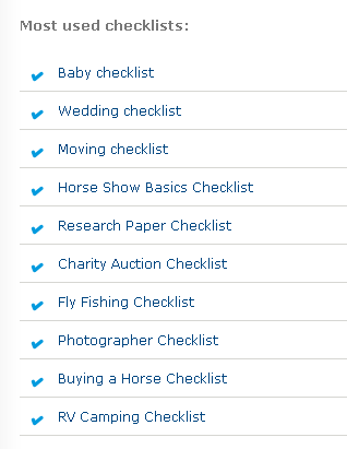 Checklist.com: gratis checklist Database checklist 2