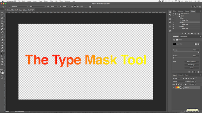 werken met tekst in Photoshop - Photoshop Textured Text