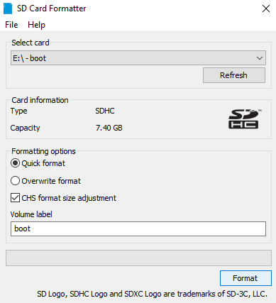 Formatteer de microSD-kaart van uw Raspberry Pi