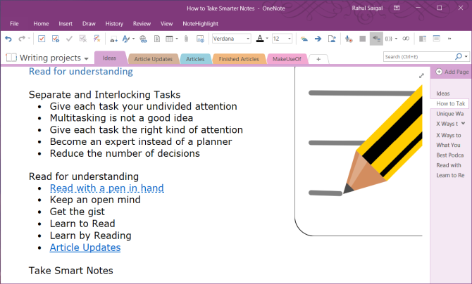 wiki-syntaxis in OneNote 