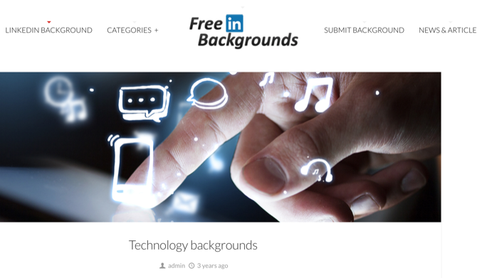 FreeLinkedInBackgrounds technologie categorie