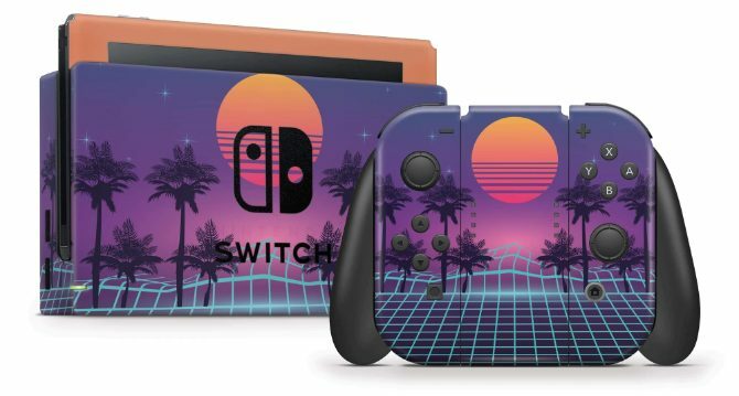 StickyBunny-skin op Nintendo Switch-console en controller