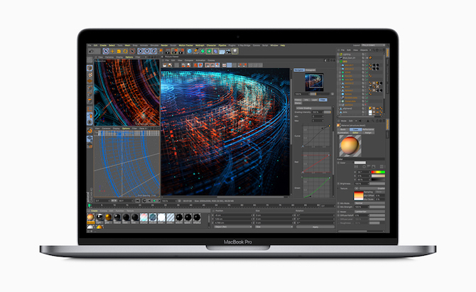 2018 MacBook Pro met grafische applicatie