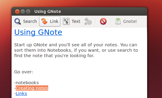 Gnote Note