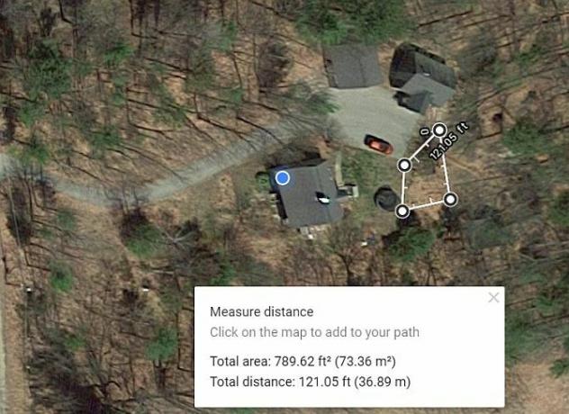 Google Satellite Measure