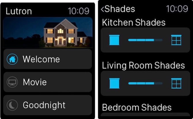 Lutron mobiele apps