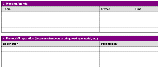 3 gratis sjablonen om vergaderingen op schema te houden en handige MeetingAgendaPrep Word