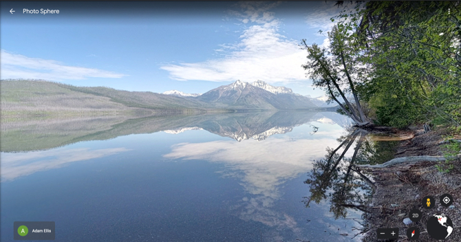 Virtuele rondleiding door Google Earth Glacier NP
