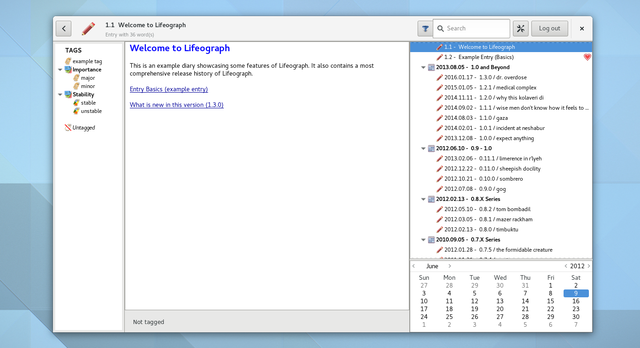 Linux-Lifeograph schrijven