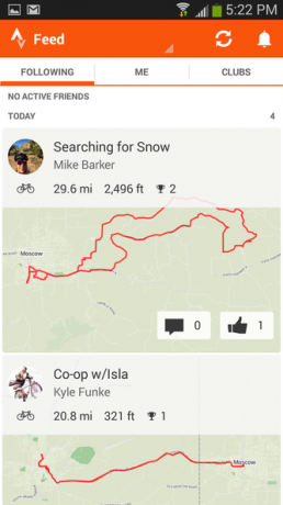 10 Strava - Activiteitenfeed