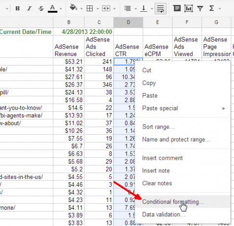 voorbeelden van Google-spreadsheetfuncties