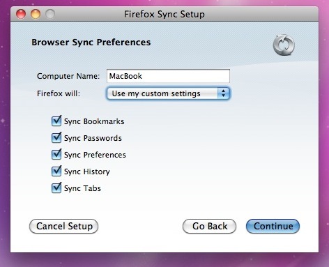 4+ Gratis XMarks-alternatieven om uw bladwijzers te synchroniseren Firefox Sync Setup 2