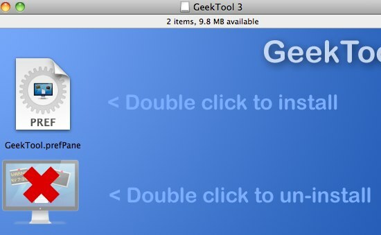 GeekTool - Toon systeeminformatie op Mac in stijl 01a GeekTool 3 installatie