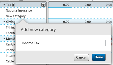 YNAB-categorie