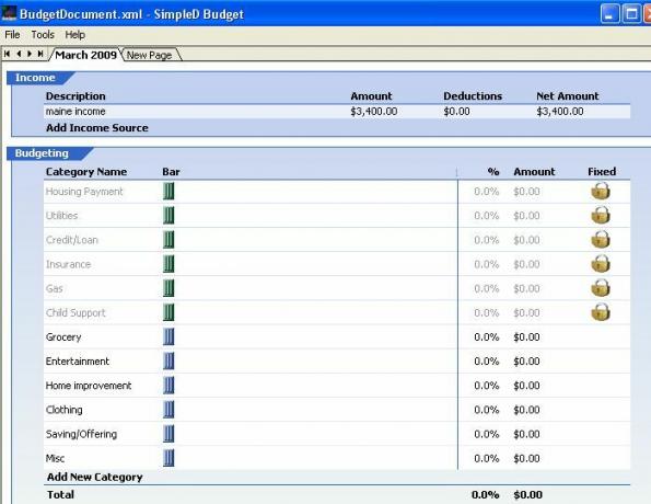 eenvoudige budgetvrije budgetteringssoftware