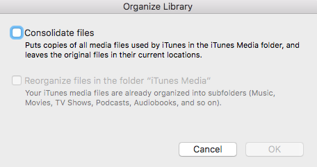 itunes consolideren