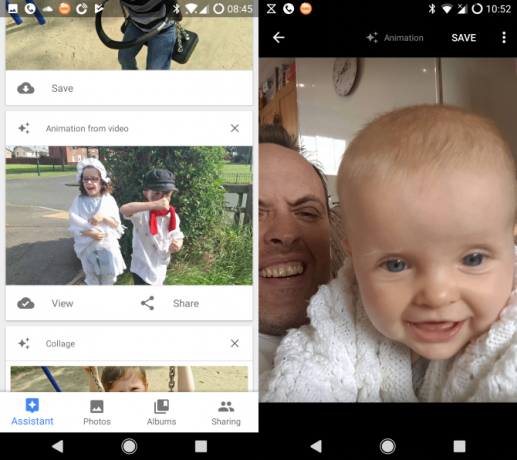 google photos assistent-animaties