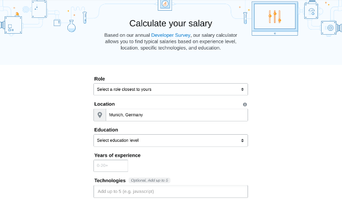 De salariscalculator van Stack Overflow is een goed begin om erachter te komen wat uw programmeervaardigheden waard zijn