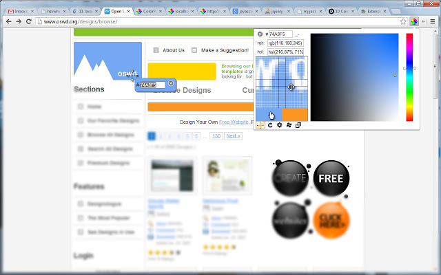 Chrome-extensies voor programmeurs - Colorpick-pipet