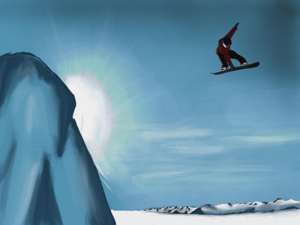 snowboarden wallpaper bureaublad