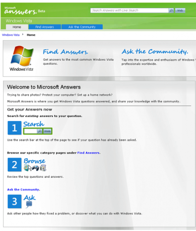 windows vista helpsite