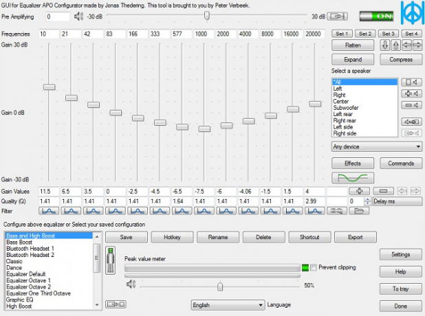 Equalizer APO voor Windows 10