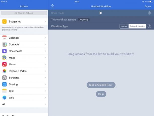 Hoe u uw eigen extensies maakt voor uw iPhone- en iPad-workflow iOS maakt een workflow