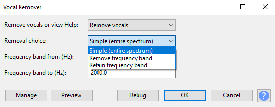 Verwijder zang uit muziek in Audacity