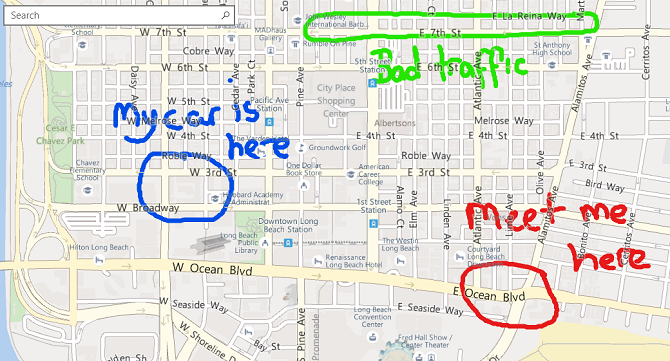 Windows Maps vs. Google Maps: 7 functies Windows doet beter Microsoft brengt inktnotities 670x361 in kaart