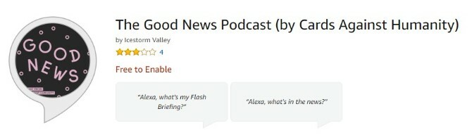 The Good News Podcast voor Amazon echo podcasts