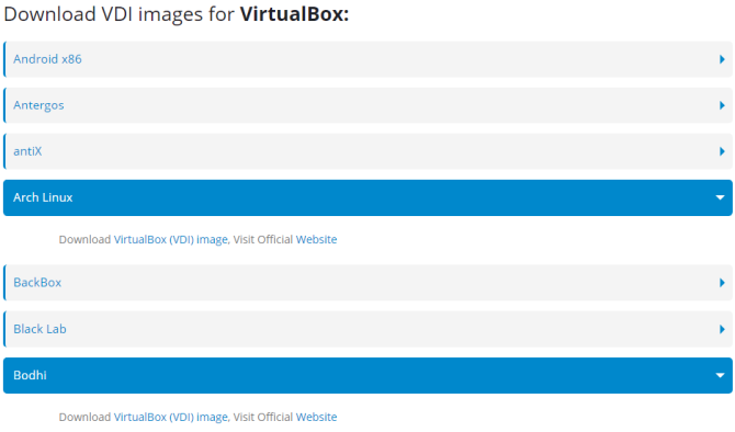 Download VDI vanuit OS-boxen