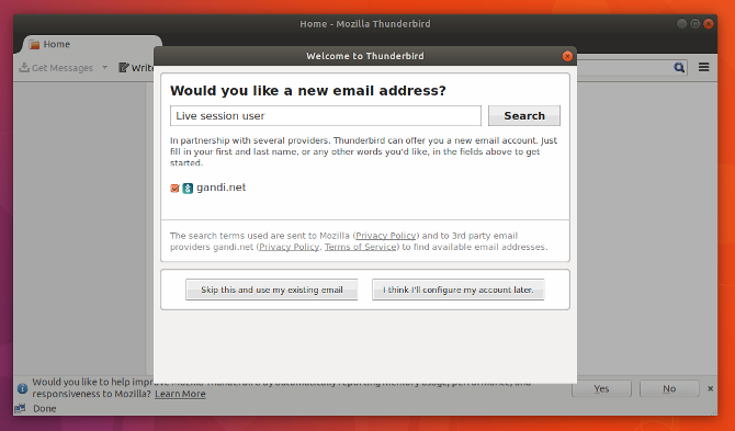 Controleer uw e-mails op Linux met Mozilla Thunderbird