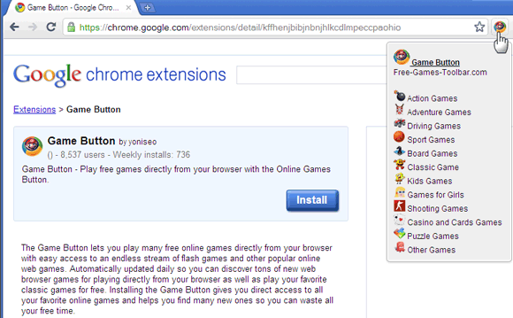 google chrome games