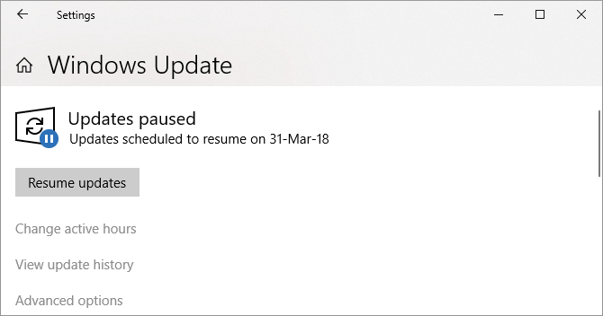 Updates voor Windows 10 onderbroken