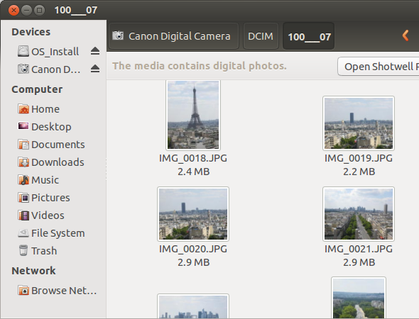 digitale camera linux