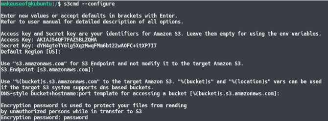 backup amazon s3 linux-apparaat