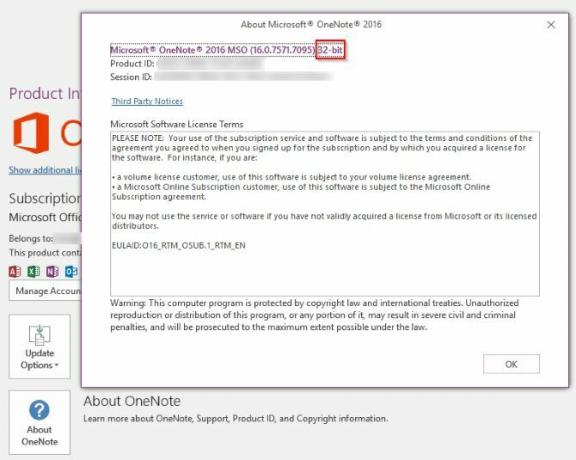 OneNote 32-bits 64-bits