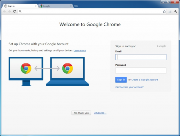 Dit is een schermopname van een van de beste Windows-browsers. Het heet Google Chrome-browser