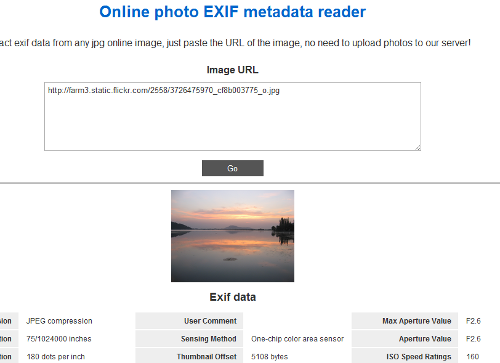 extract exif-gegevens online