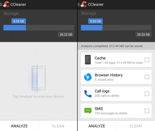 CCleaner-For-Android-analyse-schoon