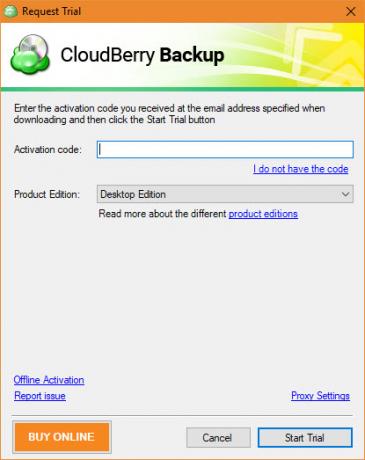 CloudBerry Backup beschermt bestanden op Windows, Mac en Linux 03 CloudBerry Backup proefactivering