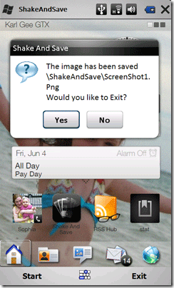 screenshots op Windows Mobile