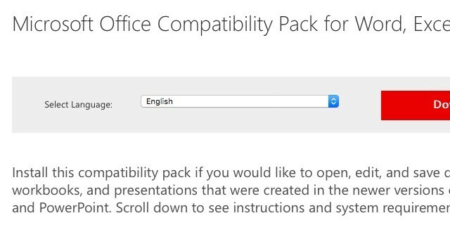 microsoft-compatibiliteitspakket