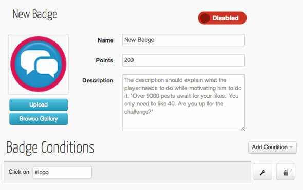 WordPress gamification widget