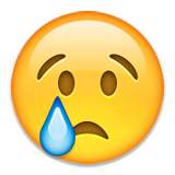 huilende traan emoji emoticon