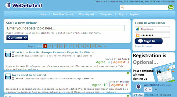 debat websites