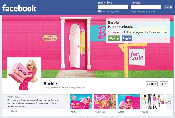 10 fictieve personages die waanzinnig populair zijn op Facebook Facebook Barbie