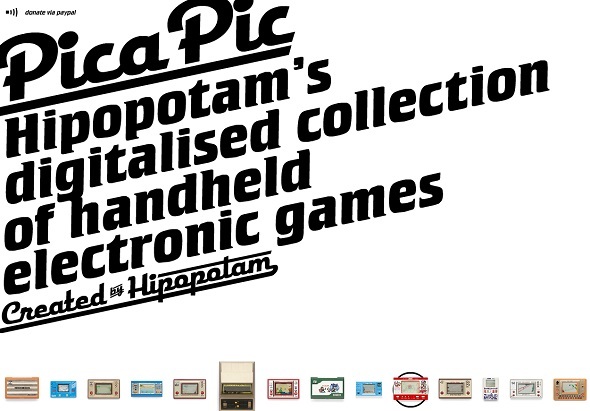 Pica Pic brengt klassieke draagbare elektronische spellen naar de web pica pic homepage