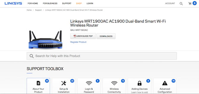 Linksys routerfirmware downloadpagina