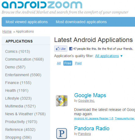 Top 5 sites om u te helpen apps voor uw Android-telefoon te vinden 3 droidapps androidzoom1